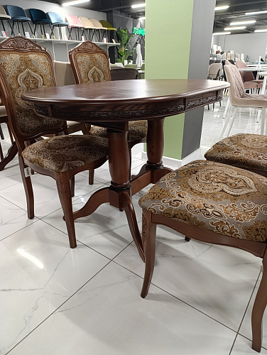 Деревянный стол Кантри 160 овальный крем из шоурума 1